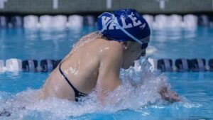 Caroline Riggs is making a splash on Yale swimming team
